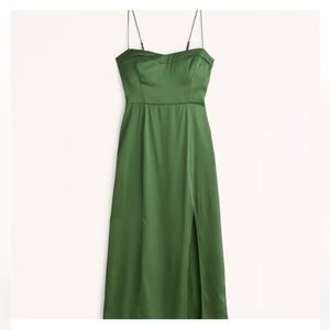 The A&F Camille Midi Dress - size M - green